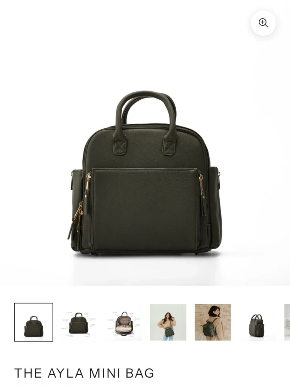 Olive Ayla & Co Mini Diaper Bag